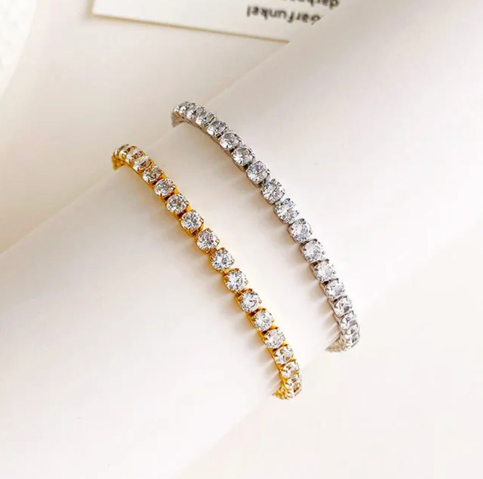 Icy Silver Tennis Bracelet | Jewels By Jules