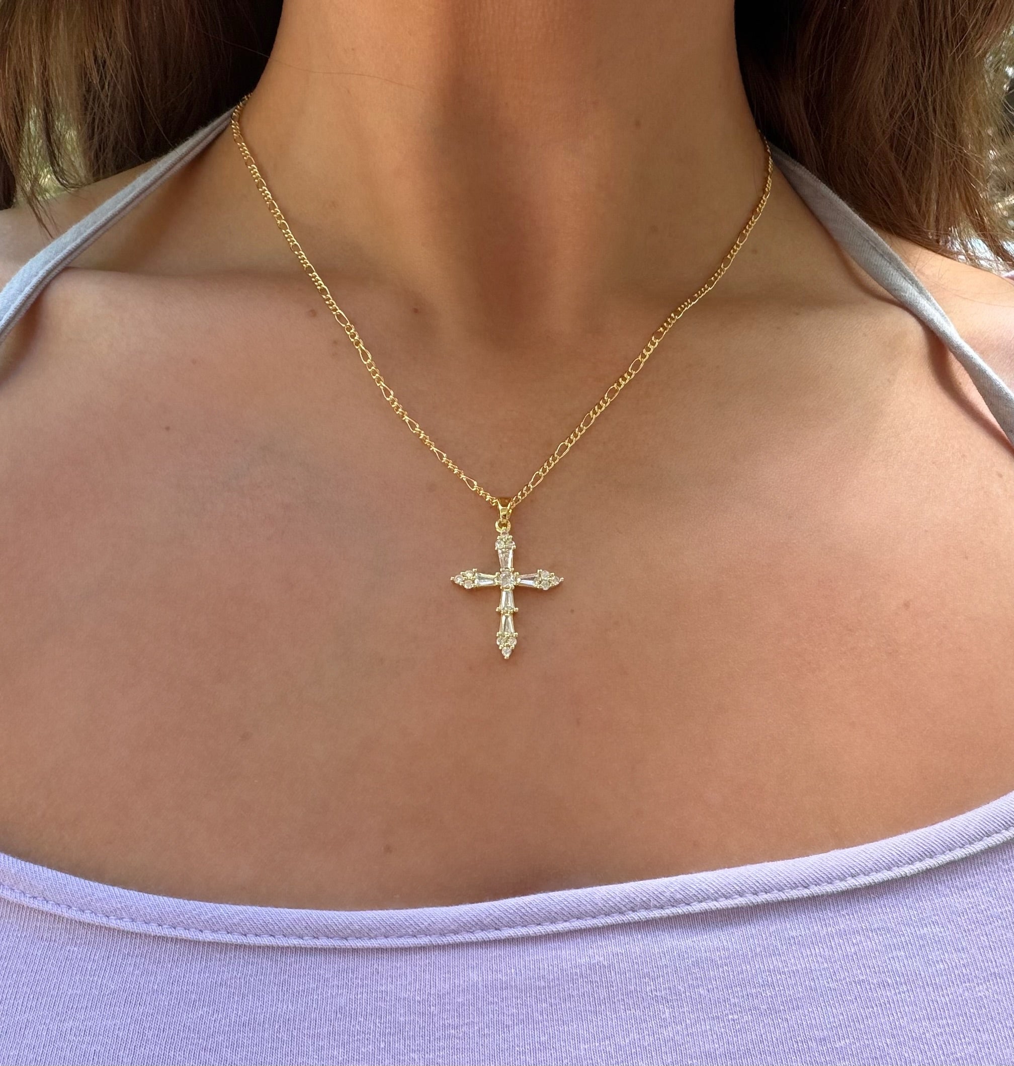 Radiant Cross Necklace