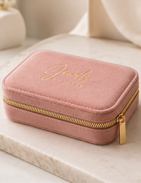 The Everyday Jewelry Travel Case – Blush Pink