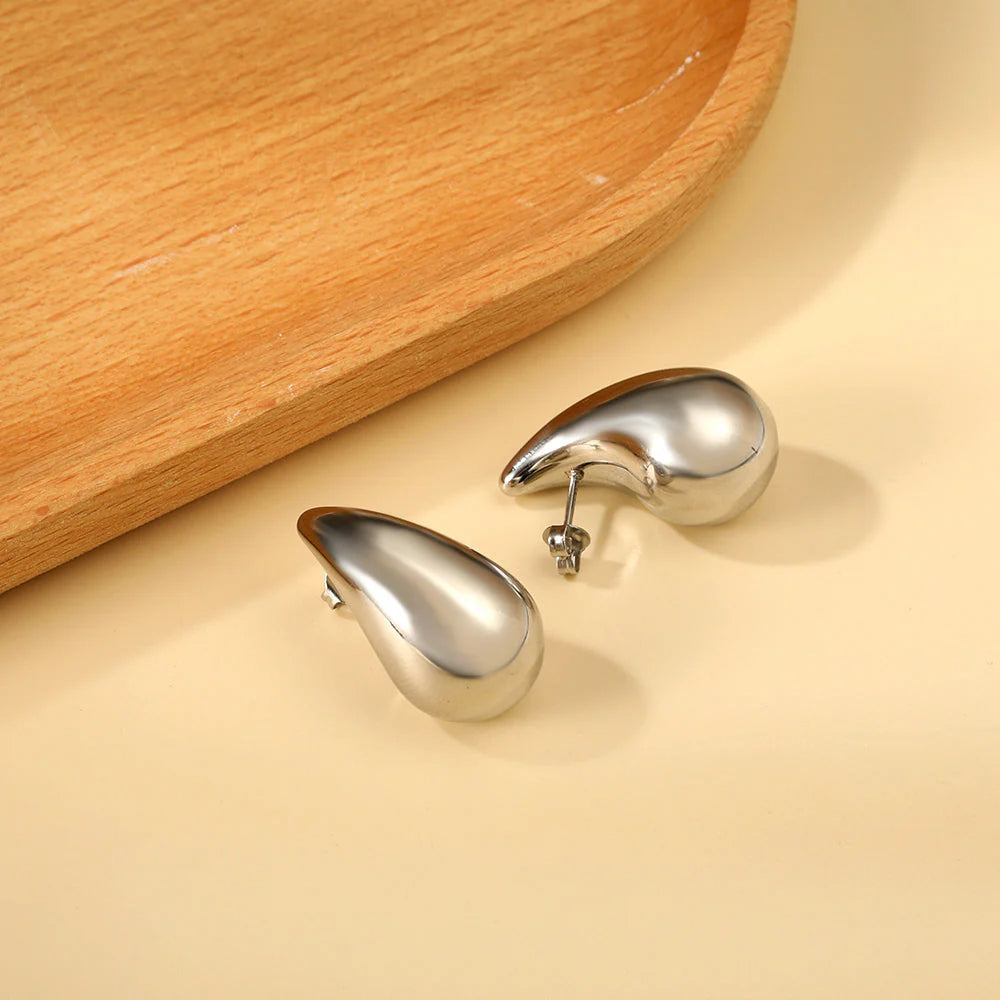 Silver Tear Drop Earrings