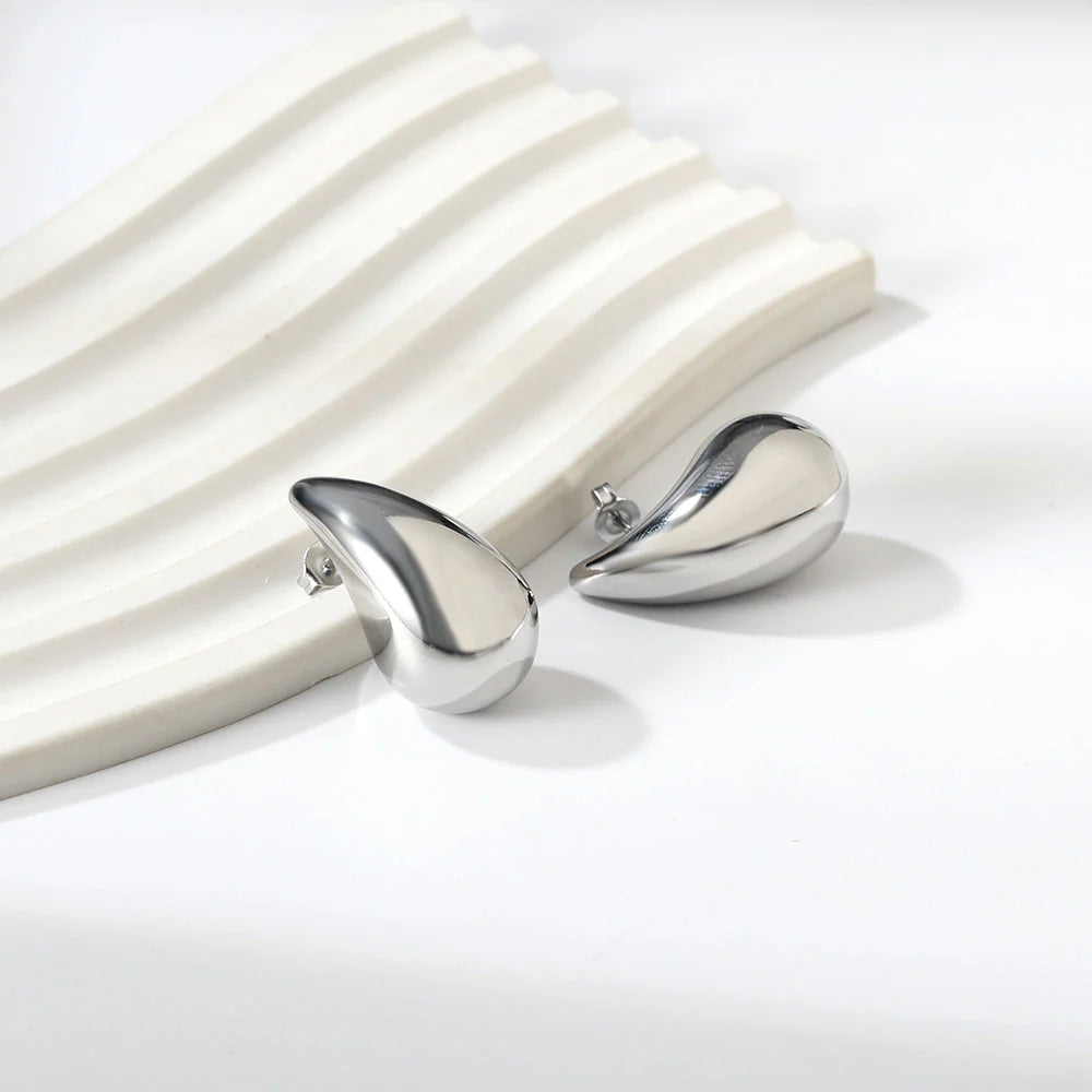 Silver Tear Drop Earrings