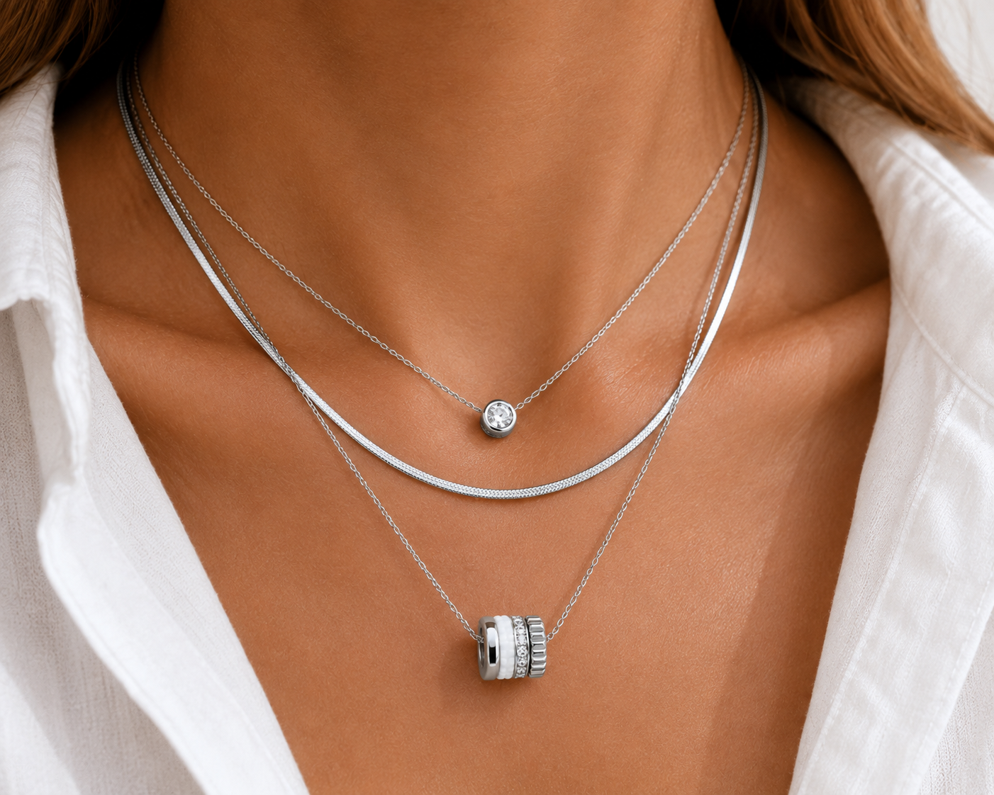 Silver Amour Necklace