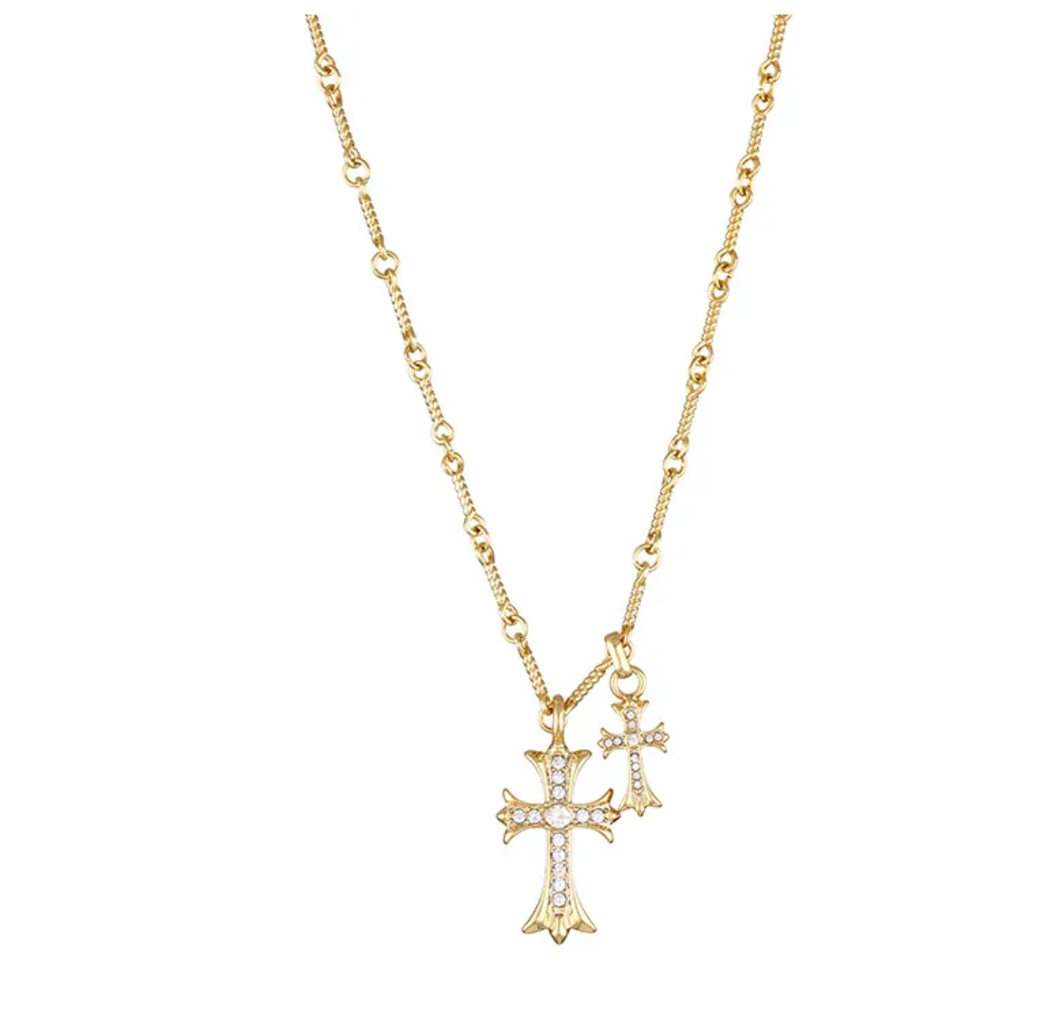 Double Cross Necklace | Jewels By Jules