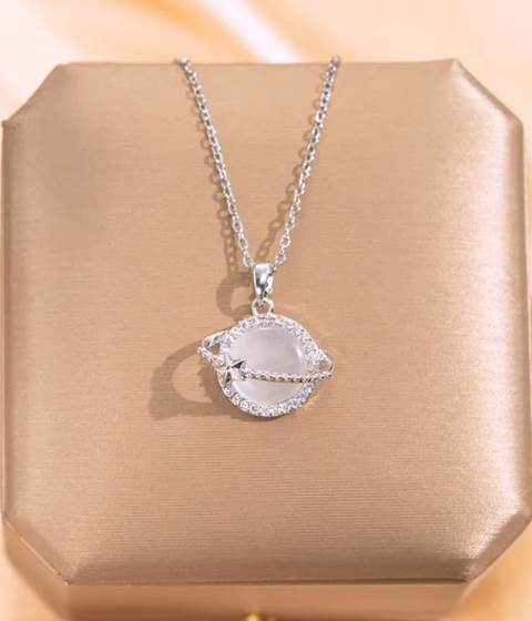 TATIANA☆[Silver925] Planet Drop Necklace TATIANA☆[Silver925] Planet Drop Necklace Designer fashion