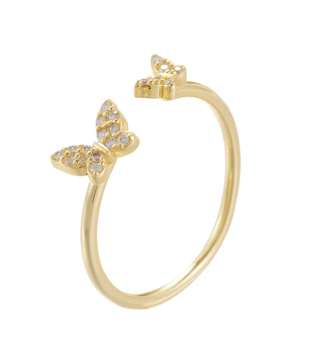 Open Butterfly Ring