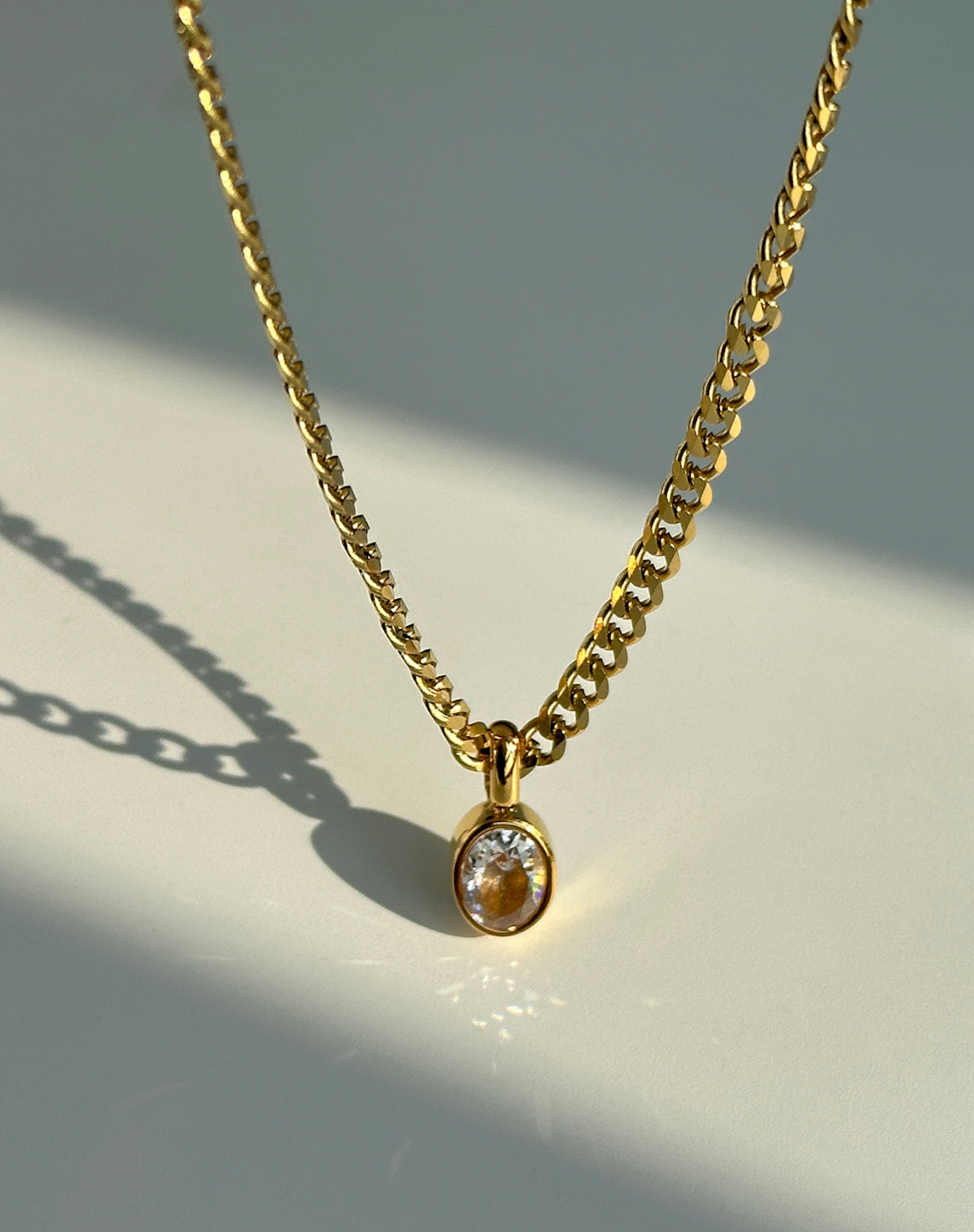 Oval Pendant Necklace